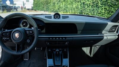 Black Leather - Orange StitchingInterior image