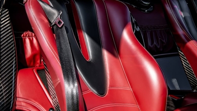 Ametista / Nero Leather - Bianco StitchingInterior image