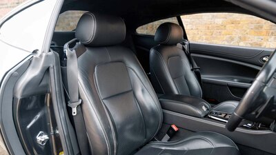 Charcoal Leather - Ivory StitchingInterior image