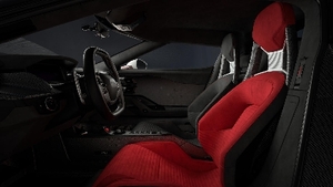 Black / Red Alcantara - Red StitchingInterior image