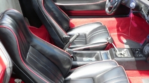 Black Leather - Red PipingInterior image