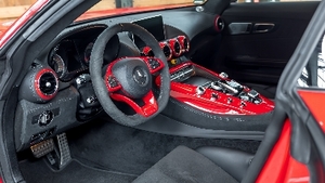 Black Exclusive Nappa Leather / DINAMICA - Silver StitchingInterior image