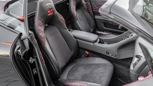 Obsidian Black Leather - Red StitchingInterior image