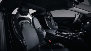 Obsidian Black Leather - Silver StitchingInterior image
