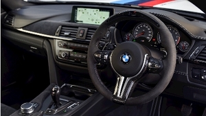 Black Merino Leather / Alcantara - Grey StitchingInterior image