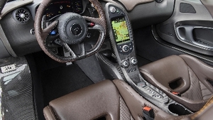 Arabica Brown Leather / Brown Alcantara - Orange StitchingInterior image