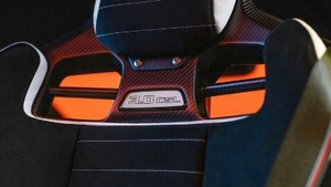 Black Alcantara - Black / White Leather - White / Red StitchingInterior image