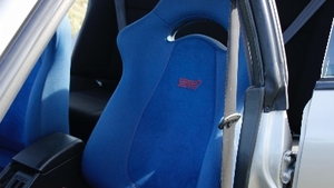 Blue Cloth - Red StitchingInterior image