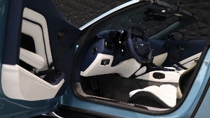 Aurora Blue / Glacier White Leather - Aurora Blue StitchingInterior image