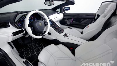 Bianco / Nero Leather - Viola SE30 StitchingInterior image