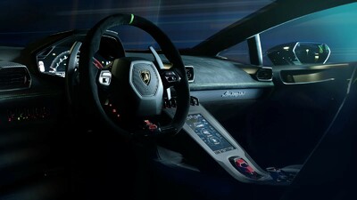 Nero Ade Alcantara - Verde Fauns Stitching / PipingInterior image