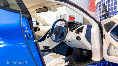 Aurora Blue / Cream Truffle LeatherInterior image