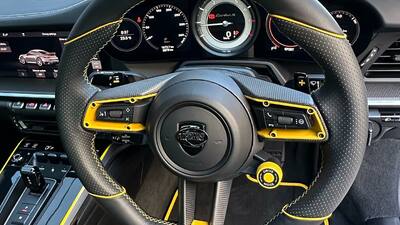 Black Leather - Yellow StitchingInterior image