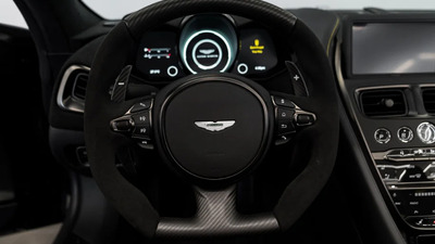 Onyx Black Leather - Electron Yellow StitchingInterior image