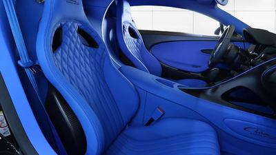 Beluga Black / Bugatti French Blue LeatherInterior image