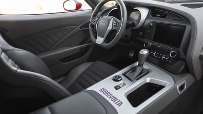 Charcoal Leather - Red StitchingInterior image