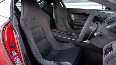 Obsidian Black Alcantara / Leather - Spicy Red StitchingInterior image