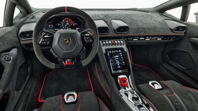 Black Alcantara - Red Stitching / PipingInterior image