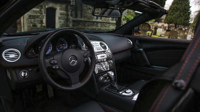 Silver Arrow Black Leather - 300 SL Red StitchingInterior image