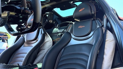 Black Leather - Orange StitchingInterior image