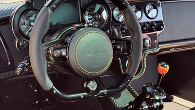 Black Leather - Orange StitchingInterior image