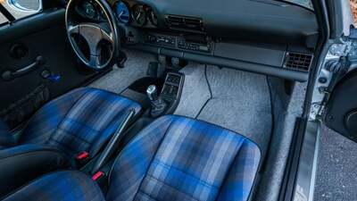 Blue / Grey Tartan FabricInterior image