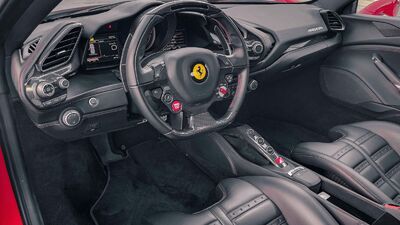 Black Leather - Red StitchingInterior image