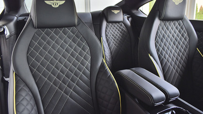 Black Leather - Yellow StitchingInterior image