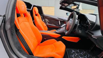 Arancio Leonis / Nero Cosmus Alcantara - Bianco Leda Stitching / PipingInterior image