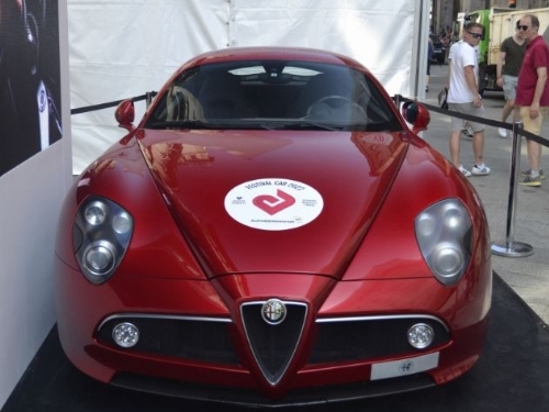 Ersatzkarosserie für AGM Top Racer Rennbahnen Alfa Romeo 8C Competizione in Rot 