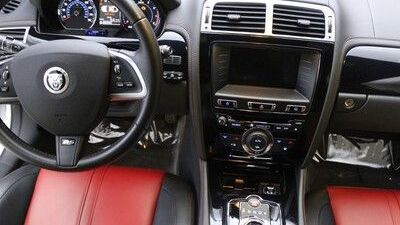 Black Cloth / Warm Charcoal / Red Leather - Red StitchingInterior image