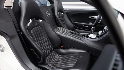 Black Leather - Berry White StitchingInterior image