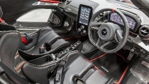 Carbon Black / Red Leather - Red StitchingInterior image