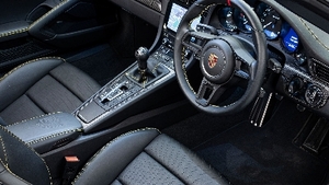 Black Leather - Yellow StitchingInterior image