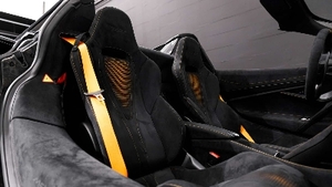 Carbon Black Alcantara - McLaren Orange StitchingInterior image