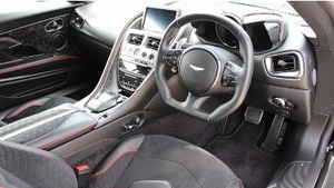 Pure Black Leather / Alcantara - Spicy Red StitchingInterior image