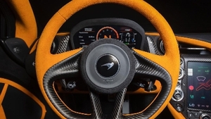 Black / McLaren Orange AlcantaraInterior image