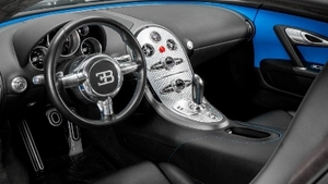 Black / Bugatti Blue LeatherInterior image