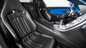 Black / Bugatti Blue LeatherInterior image