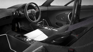 Black Alcantara / Black Leather / White Leather - White StitchingInterior image