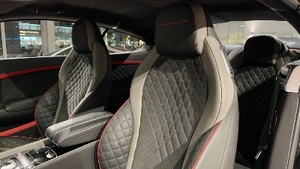 Black Leather - Red PipingInterior image