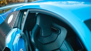 Black Leather - Blue StitchingInterior image