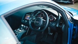 Black Leather - Blue StitchingInterior image