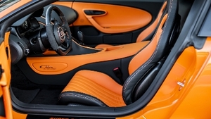 Beluga Black / Tangerine LeatherInterior image