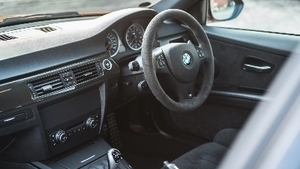 Black Alcantara - White StitchingInterior image