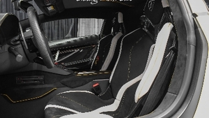 Nero Cosmus Alcantara / Bianco Leather - Giallo Taurus Stitching / PipingInterior image