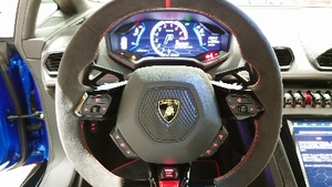 Nero Ade Alcantara / Leather - Rosso Stitching / PipingInterior image