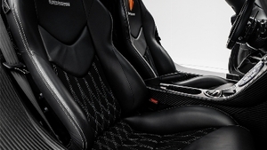 Black Leather - Silver Diamond StitchingInterior image