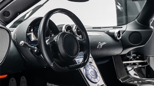 Black Leather - Silver Diamond StitchingInterior image
