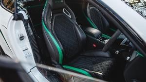 Beluga Leather - Green StitchingInterior image